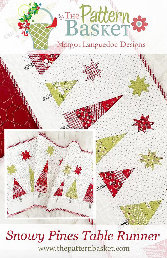 Snowy Pines Table Runner Kit - quilt kit with pattern