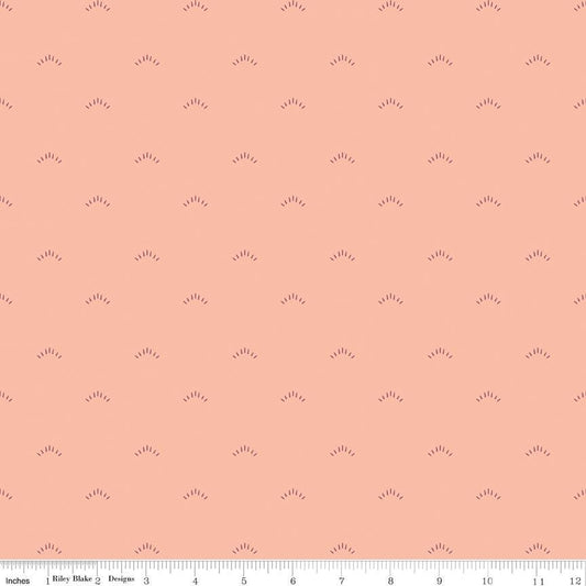 Garden Dreams Shimmer Peaches 'N Cream by Amber Elliot of Alderwood Studio for Riley Blake Designs - C15095-PEACHESNCREAM