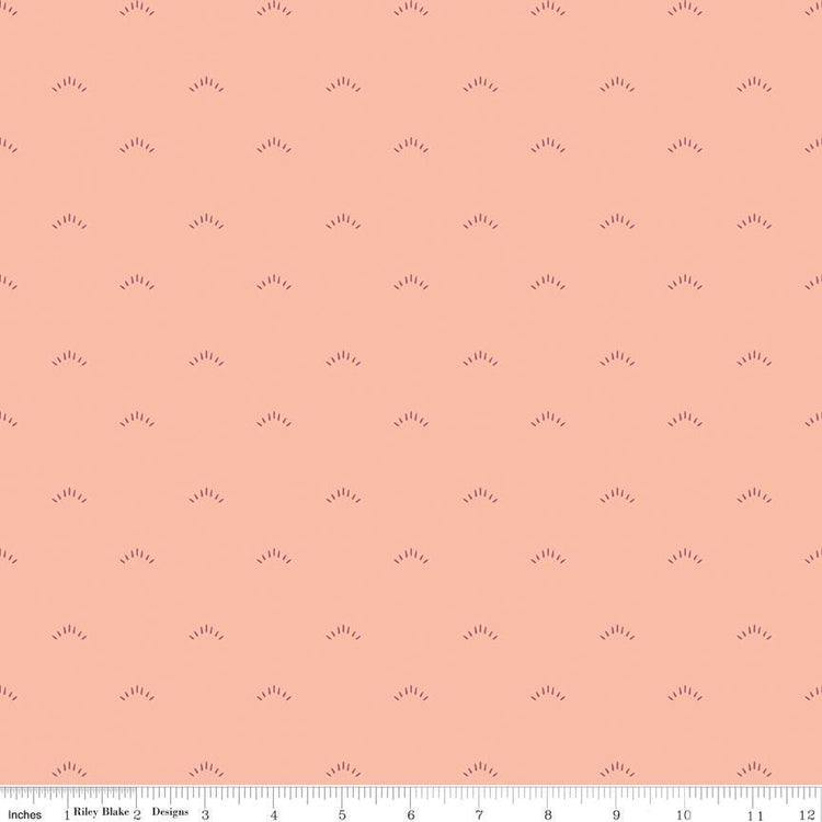 Garden Dreams Shimmer Peaches 'N Cream by Amber Elliot of Alderwood Studio for Riley Blake Designs - C15095-PEACHESNCREAM