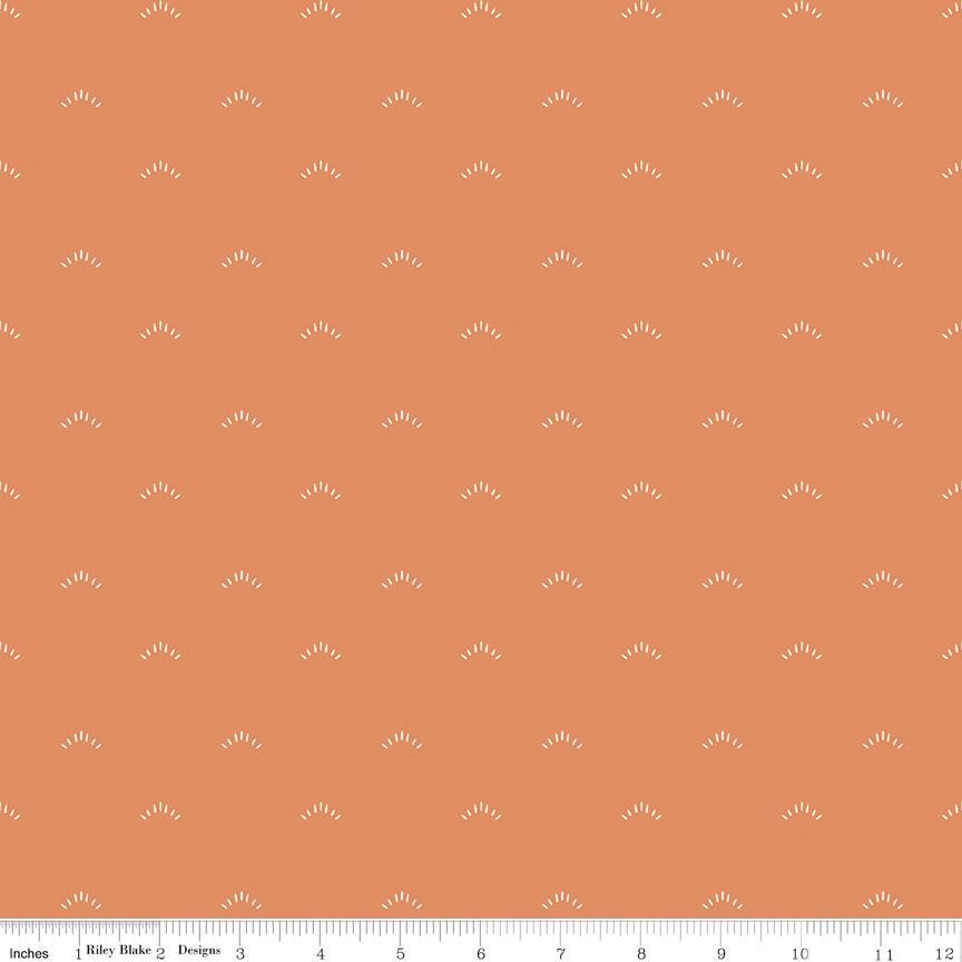 Garden Dreams Shimmer Terracotta by Amber Elliot of Alderwood Studio for Riley Blake Designs - C15095-TERRACOTTA
