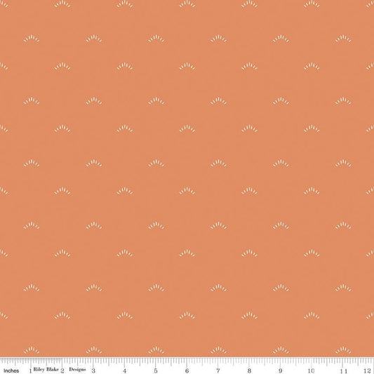 Garden Dreams Shimmer Terracotta by Amber Elliot of Alderwood Studio for Riley Blake Designs - C15095-TERRACOTTA