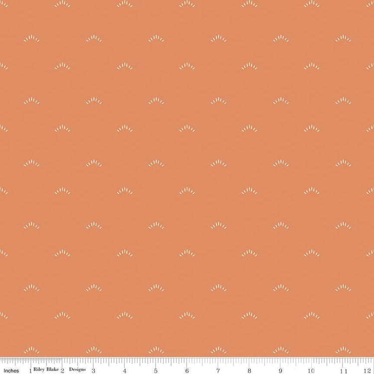 Garden Dreams Shimmer Terracotta by Amber Elliot of Alderwood Studio for Riley Blake Designs - C15095-TERRACOTTA