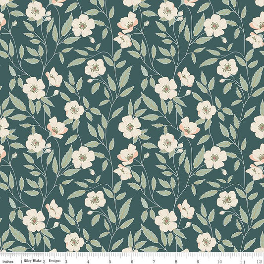Garden Dreams Main Evergreen by Amber Elliot of Alderwood Studio for Riley Blake Designs - C15090-EVERGREEN