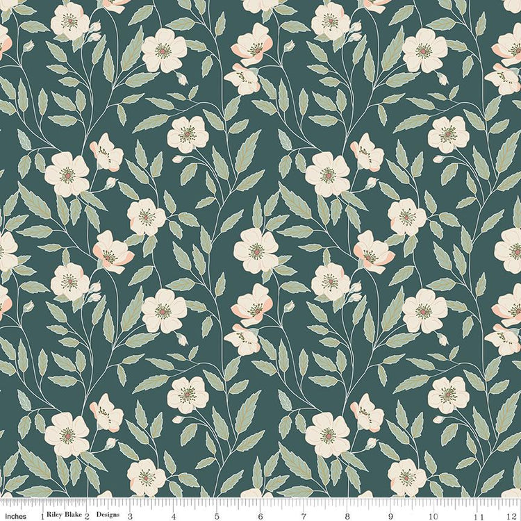 Garden Dreams Main Evergreen by Amber Elliot of Alderwood Studio for Riley Blake Designs - C15090-EVERGREEN