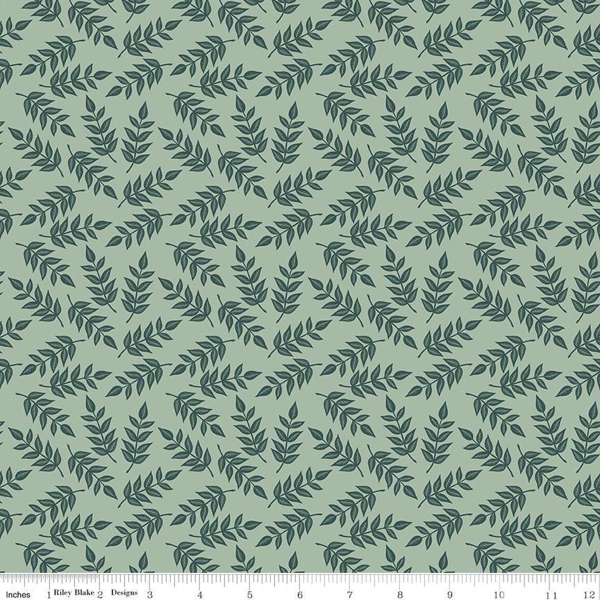 Garden Dreams Leaves Sage by Amber Elliot of Alderwood Studio for Riley Blake Designs - C15093-SAGE