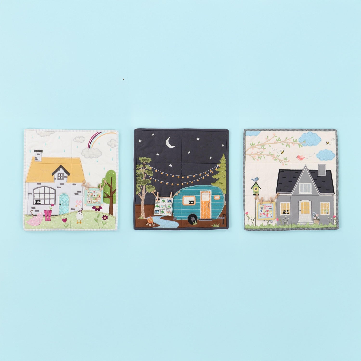 Home Sewn Volume 1 Machine Embroidery Designs & Embellishment Kit - Kimberbell Designs