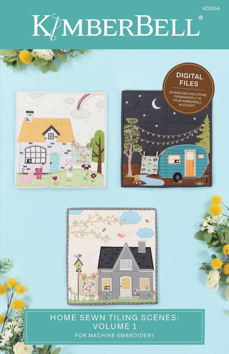 Home Sewn Volume 1 Machine Embroidery Designs & Embellishment Kit - Kimberbell Designs