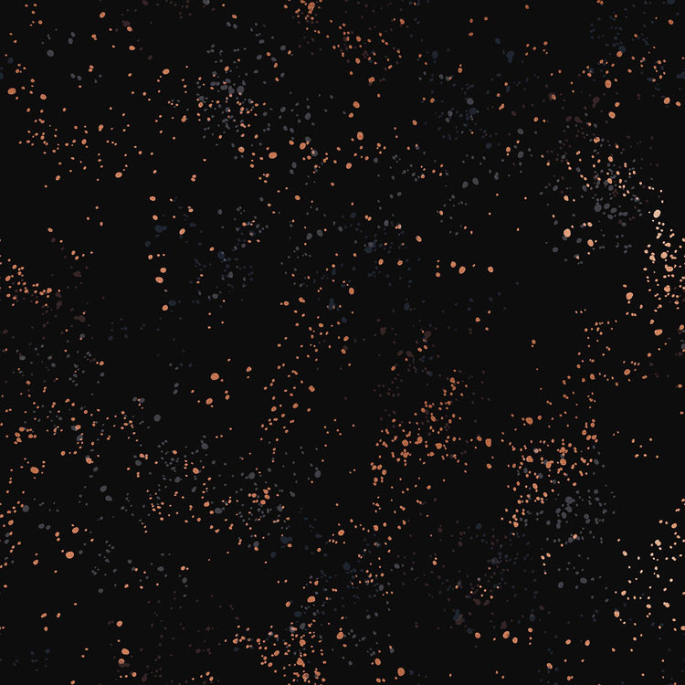 Speckled Canvas Speckled Canvas Basic Blender Splatter Paint Metallic Black by Rashida Coleman Hale for Moda Fabrics - RS1117 61LM