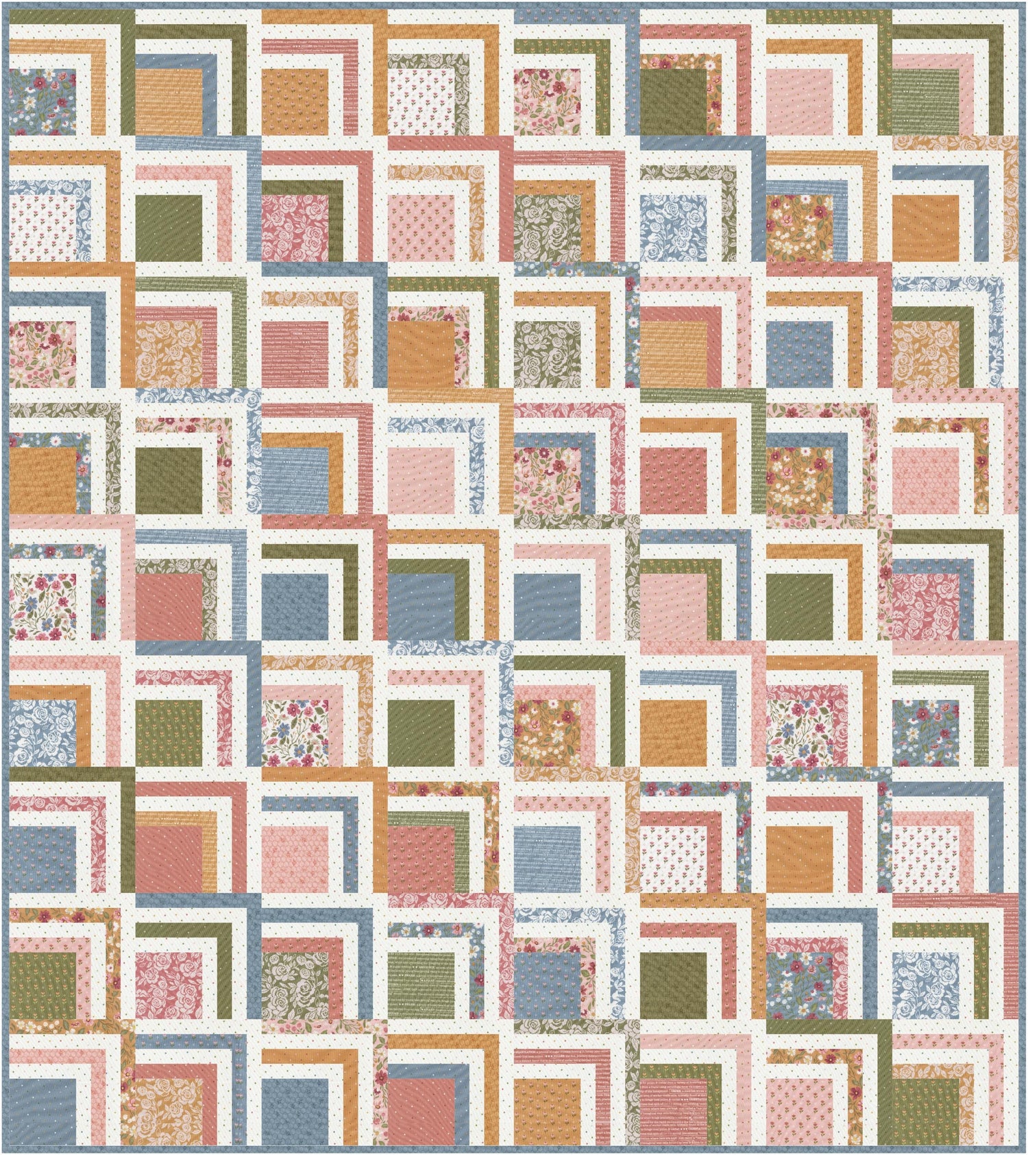 Sunnyside Quilt Kit in Wild Honey fabric by Lella Boutique for Moda Fabrics - quilt kit with pattern