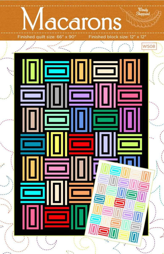 Macarons Quilt Kit in Posh fabric by Moda Fabrics - quilt kit with pattern