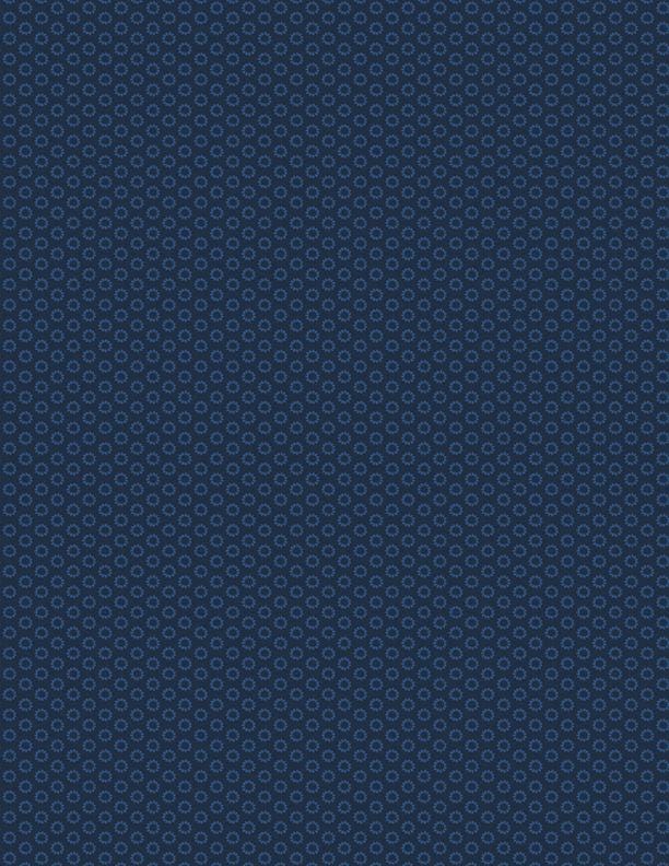 Tiny Rings Navy on Navy by Wilmington Prints Studio for Wilmington Prints - 1817 39091 444