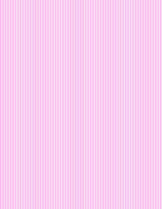 Pinstripes Bubble Gum Pink/White for Wilmington Prints - 1817 39163 311