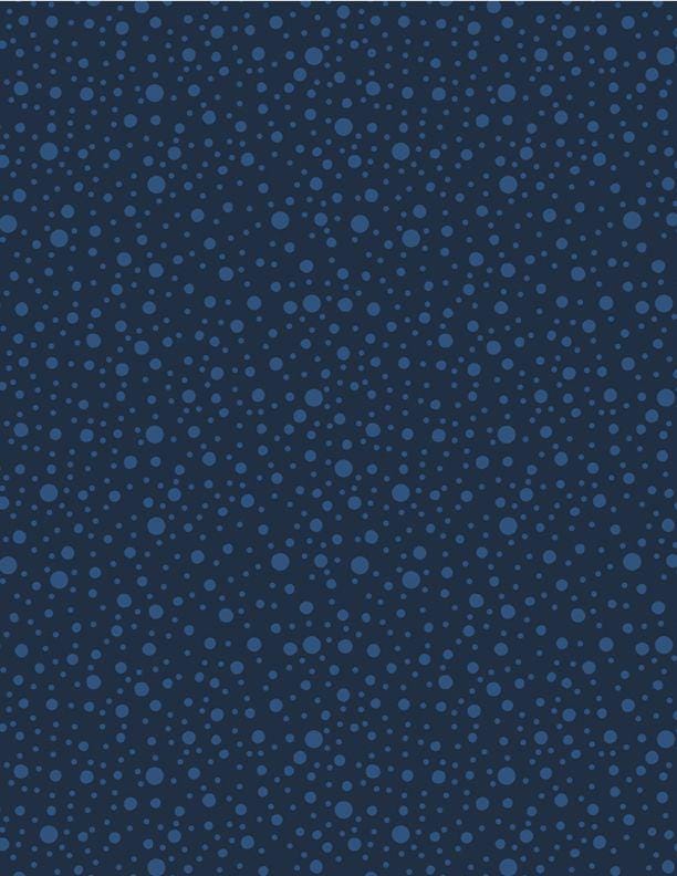 Dotty Dots Navy on Navy by Wilmington Prints Studio for Wilmington Prints - 1817 39090 444