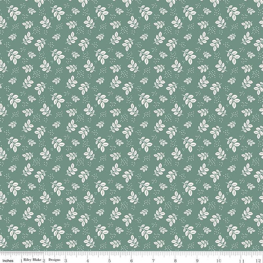 Renew Leaves Aqua by Sandy Gervais for Riley Blake Designs - C17282-AQUA