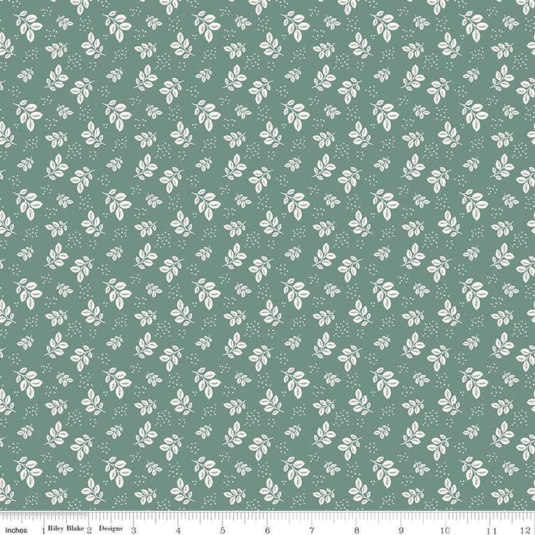 Renew Leaves Aqua by Sandy Gervais for Riley Blake Designs - C17282-AQUA