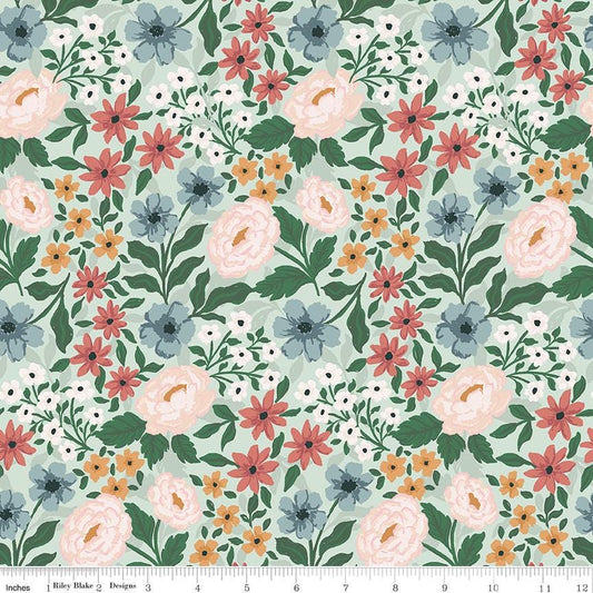 Sweet Cotton Tales Main Mint by Cayla Naylor for Riley Blake Designs - C17310-MINT