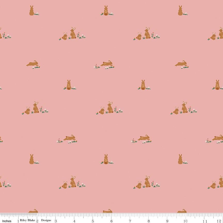 Sweet Cotton Tales Flopsy Fields Pink by Cayla Naylor for Riley Blake Designs - C17312-PINK
