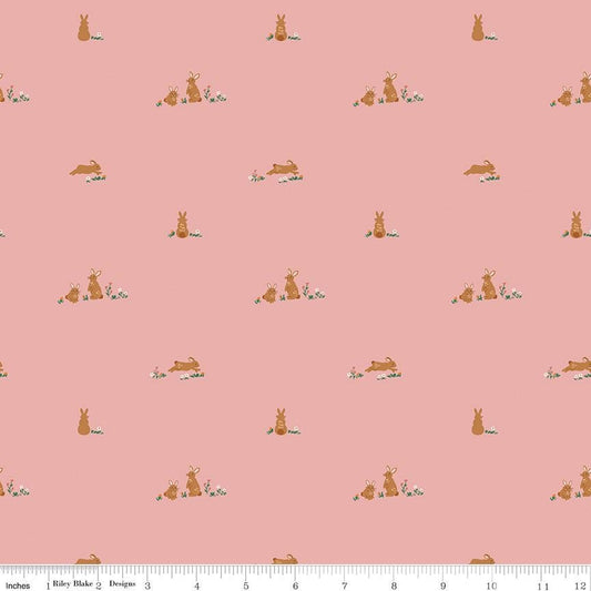 Sweet Cotton Tales Flopsy Fields Pink by Cayla Naylor for Riley Blake Designs - C17312-PINK