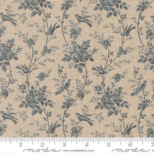 Fleur De Paris Mochi Pearl Blue by French General for Moda Fabrics - 13996 12L