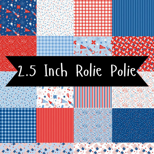 Firecracker Rolie Polie by My Mind's Eye for Riley Blake Designs - RP-17200-40 (40 pieces)