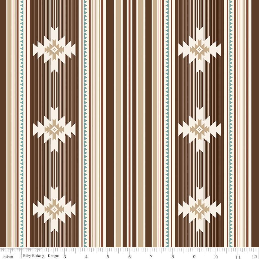 Cowgirl Blanket Brown by Echo Park Paper Co. for Riley Blake Designs - C17482-BROWN