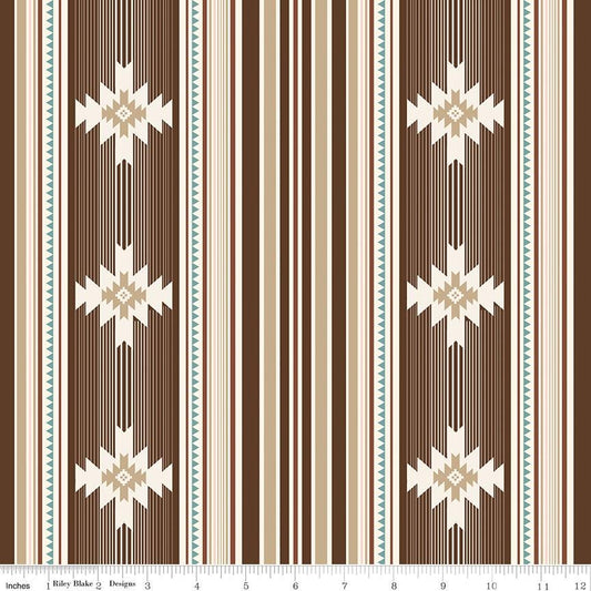 Cowgirl Blanket Brown by Echo Park Paper Co. for Riley Blake Designs - C17482-BROWN