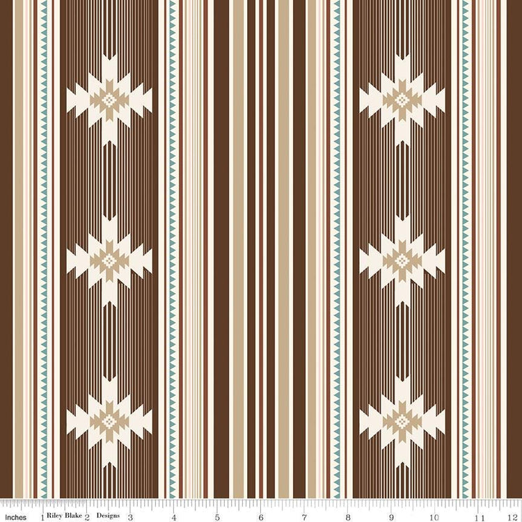 Cowgirl Blanket Brown by Echo Park Paper Co. for Riley Blake Designs - C17482-BROWN