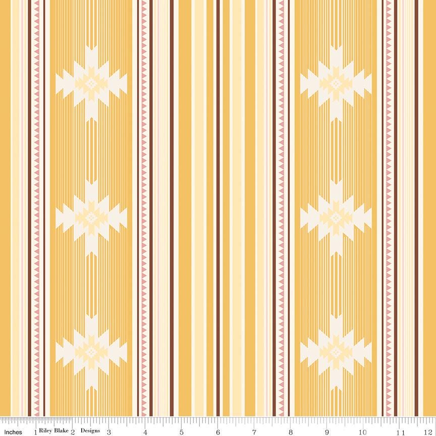 Cowgirl Blanket Yellow by Echo Park Paper Co. for Riley Blake Designs - C17482-YELLOW