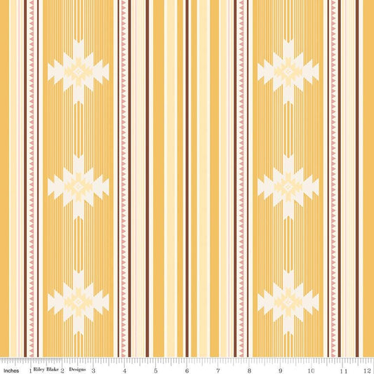 Cowgirl Blanket Yellow by Echo Park Paper Co. for Riley Blake Designs - C17482-YELLOW