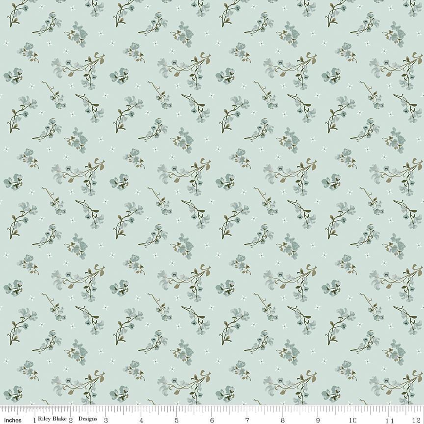 Renew Sweet Pea Bleached Denim by Sandy Gervais for Riley Blake Designs - C17283-BLEACHEDDENIM