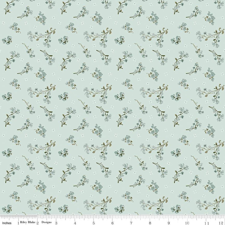 Renew Sweet Pea Bleached Denim by Sandy Gervais for Riley Blake Designs - C17283-BLEACHEDDENIM