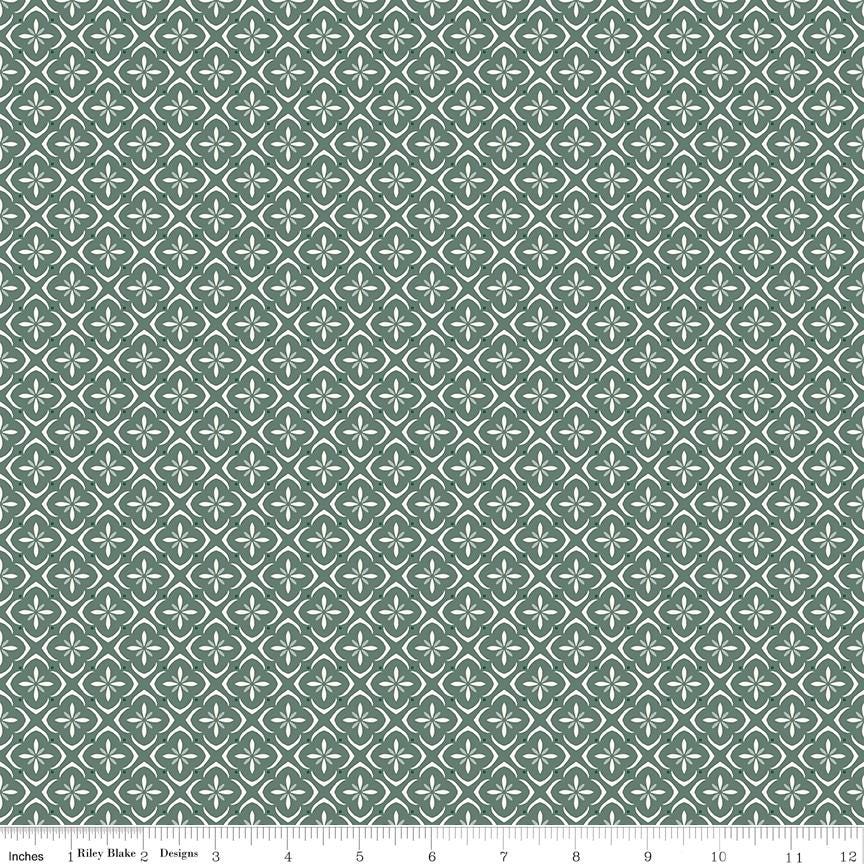 Renew Tile Aqua by Sandy Gervais for Riley Blake Designs - C17286-AQUA