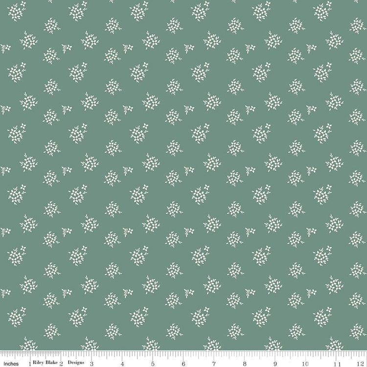 Renew Ditsy Aqua by Sandy Gervais for Riley Blake Designs - C17287-AQUA