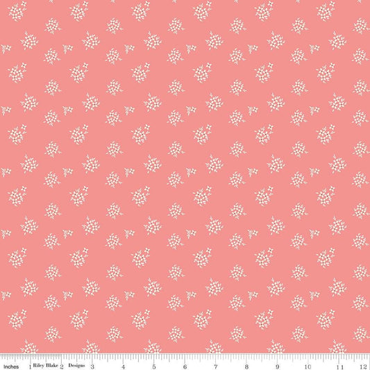 Renew Ditsy Coral by Sandy Gervais for Riley Blake Designs - C17287-CORAL
