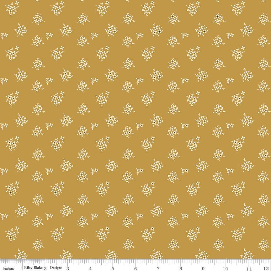 Renew Ditsy Gold by Sandy Gervais for Riley Blake Designs - C17287-GOLD