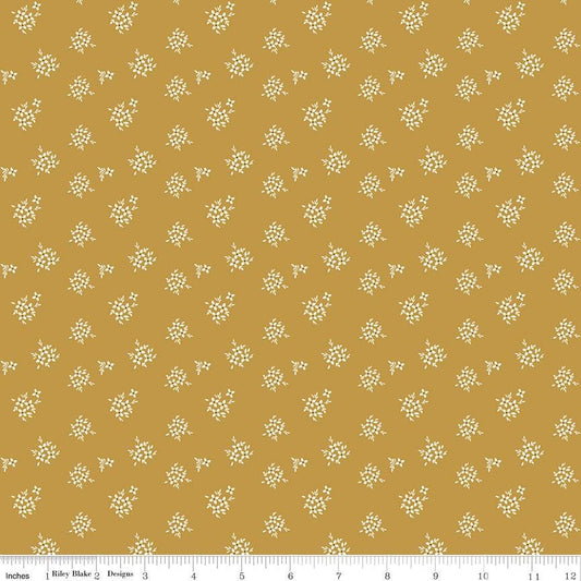 Renew Ditsy Gold by Sandy Gervais for Riley Blake Designs - C17287-GOLD