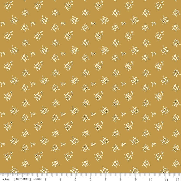 Renew Ditsy Gold by Sandy Gervais for Riley Blake Designs - C17287-GOLD
