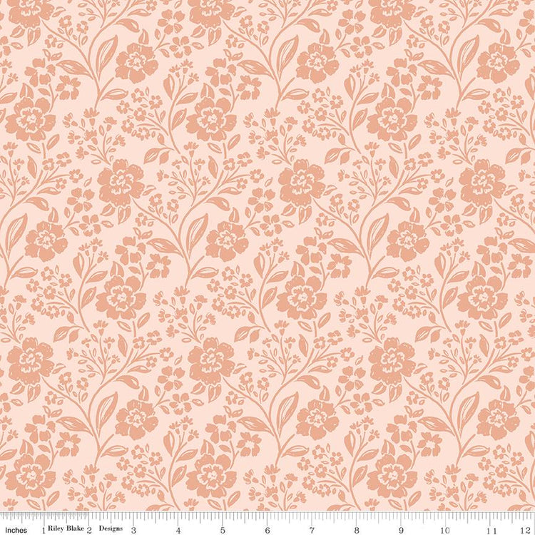Sweet Cotton Tales Trailing Blossoms Shell by Cayla Naylor for Riley Blake Designs - C17311-SHELL
