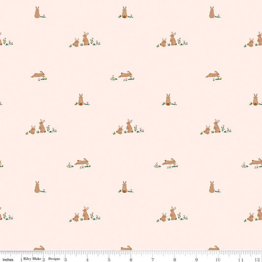 Sweet Cotton Tales Flopsy Fields Blush by Cayla Naylor for Riley Blake Designs - C17312-BLUSH