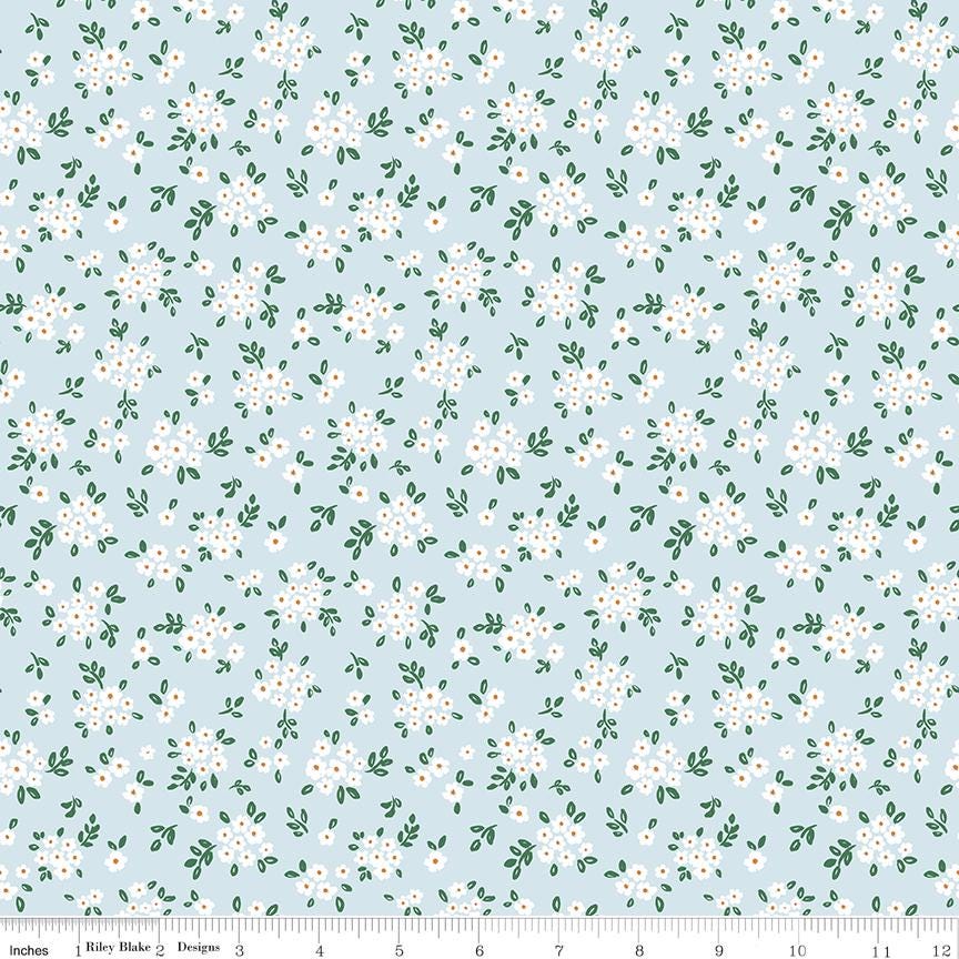 Sweet Cotton Tales Blooming Bliss Powder by Cayla Naylor for Riley Blake Designs - C17315-POWDER