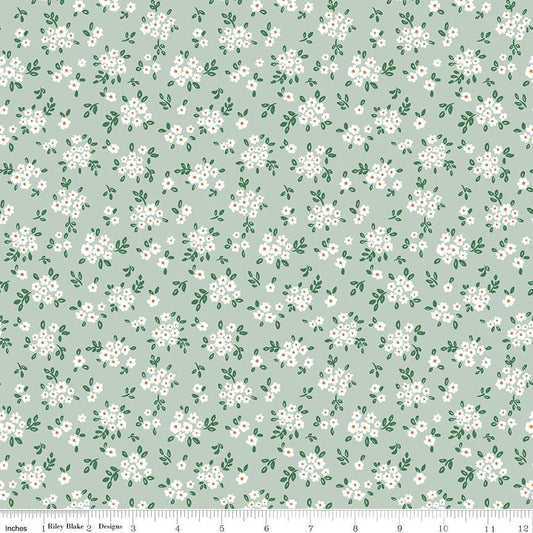 Sweet Cotton Tales Blooming Bliss Sage by Cayla Naylor for Riley Blake Designs - C17315-SAGE