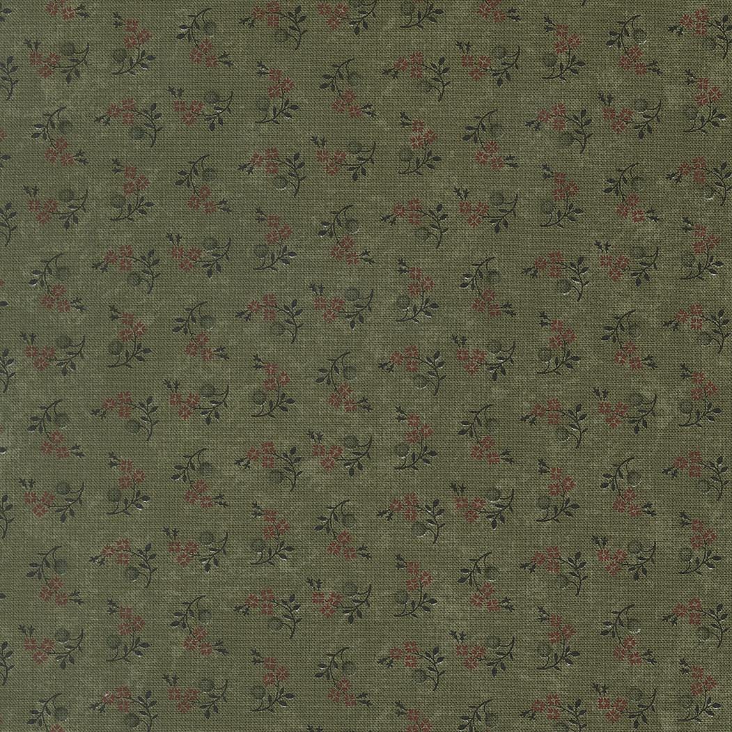 Quail Run Blooms and Berries Small Floral Grass by Kansas Troubles Quilters for Moda Fabrics - 9834 15