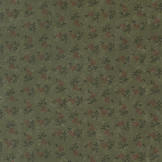 Quail Run Blooms and Berries Small Floral Grass by Kansas Troubles Quilters for Moda Fabrics - 9834 15