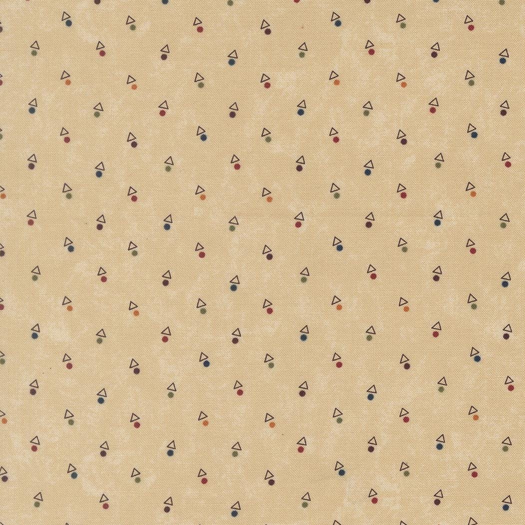 Quail Run Triangle Dot Blenders Tan by Kansas Troubles Quilters for Moda Fabrics - 9836 11