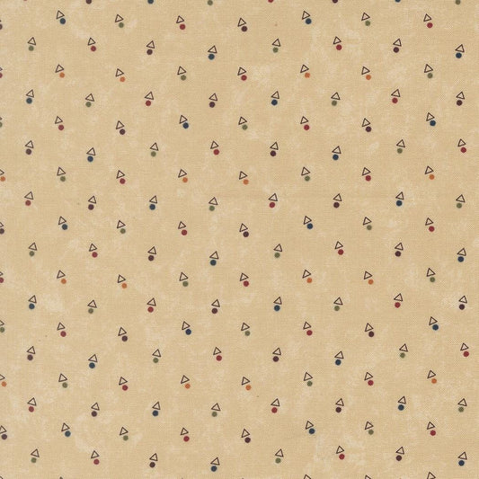 Quail Run Triangle Dot Blenders Tan by Kansas Troubles Quilters for Moda Fabrics - 9836 11