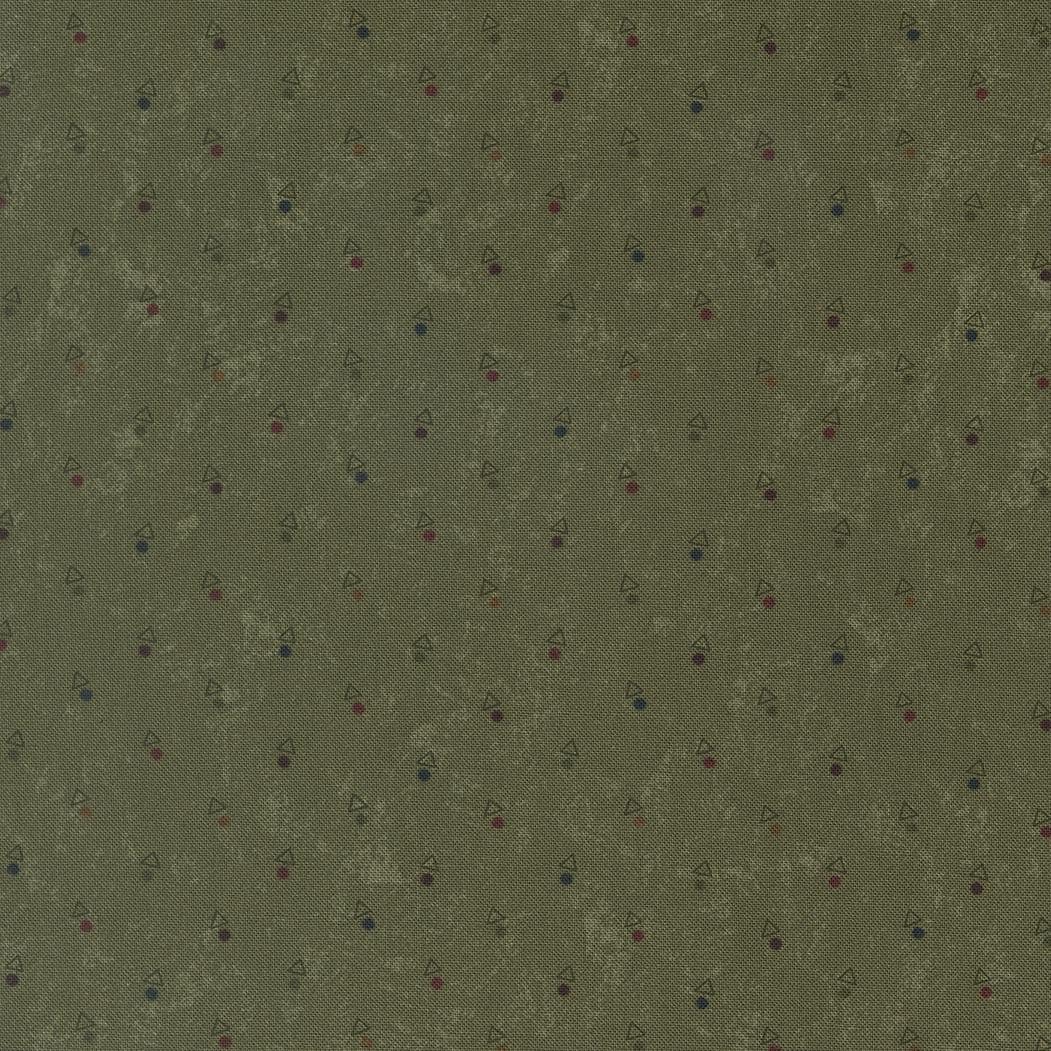 Quail Run Triangle Dot Blenders Grass by Kansas Troubles Quilters for Moda Fabrics - 9836 15