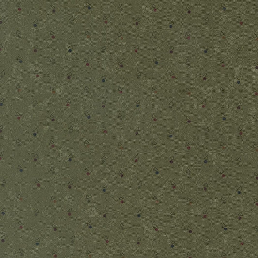 Quail Run Triangle Dot Blenders Grass by Kansas Troubles Quilters for Moda Fabrics - 9836 15