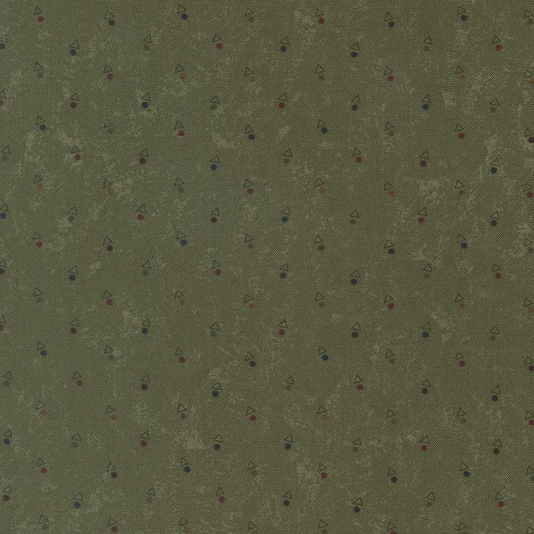 Quail Run Triangle Dot Blenders Grass by Kansas Troubles Quilters for Moda Fabrics - 9836 15