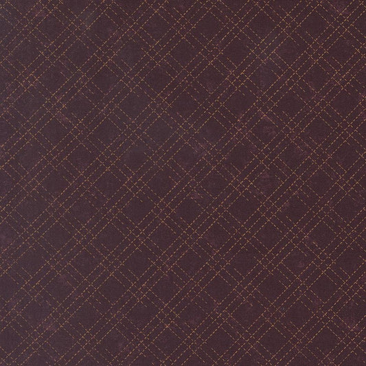 Quail Run Stitched Plaid Checks and Plaids Mulberry by Kansas Troubles Quilters for Moda Fabrics - 9837 16