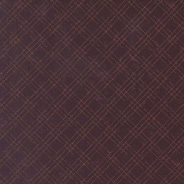 Quail Run Stitched Plaid Checks and Plaids Mulberry by Kansas Troubles Quilters for Moda Fabrics - 9837 16